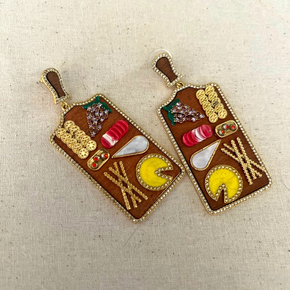 NWOT Baublebar Charcuterie post dangle earrings